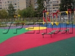 Покрытие детской площадки из крошки EPDM 